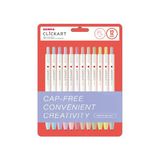 Zebra Clickart Market Pen 0.6Mm 12'Li Tükenmez Kalem Seti Pale Colours 12Czpl