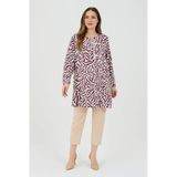 Zebra Desenli Kadın Dokuma Tunik