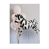 Zebra Folyo Balon Buketi Doğum Günü Parti Malzemeleri Doğum Günü Balon Seti