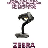 Zebra LS2208 (LS2208-SR20007R-UR) 1D Kablolu USB Siyah Barkod Okuyucu Dayanıklı ve Yüksek Performanslı