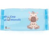 Zebra Mavi Mini Cep Islak Mendil