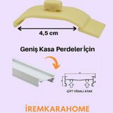 Zebra Perde Montaj Aparatı Takmatik - Portray 10 Adet Beyaz