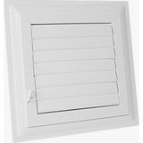 Zebra Plastik Havalandırma Menfezi 45x45 cm Mat Özellikli Yapıştırmalı Banyo-WC İçin