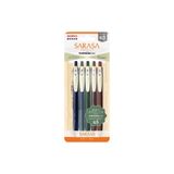 Zebra Sarasa Clip Jel Mürekkepli Roller Kalem 0.5 mm 5'li Set Vintage Set 1