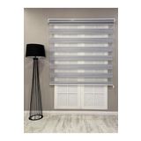 Zebra Stor Geniş Plise Güneşlik Perde, Açık Gri, 70 x 260