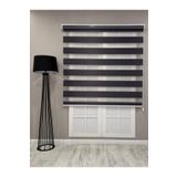 Zebra Stor Geniş Plise Güneşlik Perde, Antrasit Gri, 200 x 200