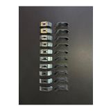 Zebra & Stor Perde 4.5 cm Metal Portray 20 Adet, Metalik Gri