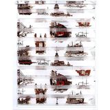ZebraEvim Kahverengi İstanbul Desenli 80x200 cm Zebra Perde