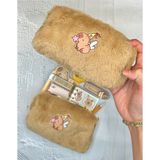 ZeCo Collection Tatlı Melek Capybara Pofuduk Peluş Çanta Kahverengi / Kalemlik / Toparlayıcı / Kalem Kutu