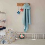 Zed Tasarım Atölyesi Yenidoğan Başlıklı Müslin Bebek Banyo Havlusu-4 Kat Müslin- Mint
