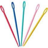 Zedhobi 20 Adet 6 Renk 9 Cm Karışık Plastik Yün İğnesi Eğitici Özellikte Çocuklar İçin Renkli