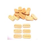 Zedhobi 20 Adet Handmade Ahşap Oval Düğme Ham Ahşap , Düğme , Düğmeler