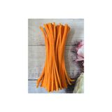 Zedhobi 25 Adet Z19 Açık Turuncu Şönil 30 cm Tüylü Peluş Tel Çiçek Yapımına Okul Öncesi Anaokuluna Uygun