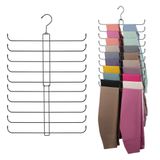 ZEDODIER Klozet Asmak için Legging Organizatör, Kadın XS-XL ve Kız Çocuk Taytları için Dönebilen Yoga Pantolon Askısı, 20 Çifte Kadar Tutar, Yerden Tasarruflu Dolap Düzenleyicileri ve Depolama, Siyah