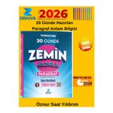 Zeduva Yayınları 2026 Ösym Zemin Paragraf 20 Günde Anlam Bilgisi Soru Öznur Saat Yıldırım+Kalem