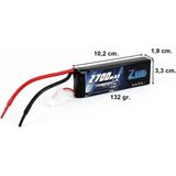 Zeee Power 2s, 7.4 Volt, 2700 Mah, 30C, Li-Po Pil