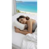 Zeelux Bambu Türetilmiş Rayon Yastık Kılıflı Ortopedik Servikal Hafızalı Köpük Yastık, Otel Tarzı Konfor, Yan ve Sırt Uyuyanlar için Ergonomik Boyun ve Omuz Desteği