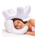 Zeelux Güzellik Uyku Yastığı - Kırışıklık Önleyici Ergonomik Yüz Yastığı, İpek Kılıflı, Pamuk Astarlı ve Yumuşak Elyaf Dolgu, Yan ve Sırt Yatanlar için Yüz ve Boyun Desteği