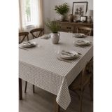 Zefira 170x170 cm Balkon, Piknik, Mutfak Masa Örtüsü & Yer Sofra Bezi Gri
