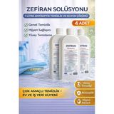 Zefiran Solüsyonu 1 Litre 4 Adet Set Antiseptik Hijyen Çok Amaçlı Temizlik Solüsyonu