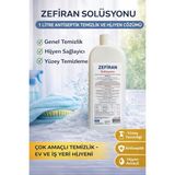 Zefiran Solüsyonu 1 Litre Antiseptik Temizlik ve Hijyen Amaçlı Çok Amaçlı Solüsyon 1 Adet - Ahşap