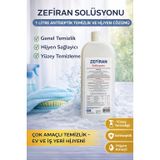 Zefiran Solüsyonu 1 Litre Antiseptik Temizlik Ve Hijyen Amaçlı Çok Amaçlı Solüsyon 1 Adet