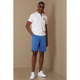 Zegler Spor Erkek Chino Şort Slim Fit Saks 46