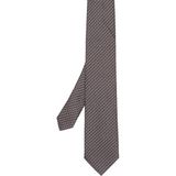 Zegna Desenli Ipek Kravat - Kırmızı - Standart