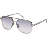 Zegna EZ0232-H 20C Shiny Grey Erkek Güneş Gözlüğü - Gri - Füme