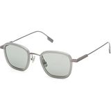 Zegna EZ0277 20N Shiny Grey Erkek Güneş Gözlüğü - Gri - Yeşil