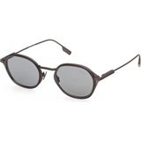 Zegna EZ0294 20A Matte Grey Erkek Güneş Gözlüğü - Gri - Füme