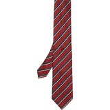 Zegna Kırmızı Ipek Kravat - Standart