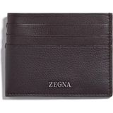 Zegna Koyu Kahverengi Erkek Deri Kartlık - Standart