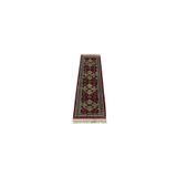 Zehra Abla Halı Antika El Dokuma Nadide Şirvan Model İran Mini Yolluk Yüne Yün Halı 5855 Bordo-60 x 180
