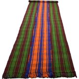 Zehra Abla Halı Antika El Dokuma Şaheser Ender Boyutlu Dekorluk Perde Yün Kilim Renkli-125 x 500