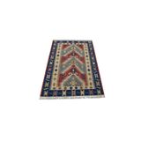 Zehra Abla Halı El Dokuma Basamaklı Balıkesir Benzersiz Yörük Yün Kilim 6367 Çok Renkli-110 x 170