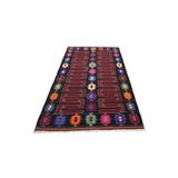 Zehra Abla Halı El Dokuma Benzersiz Balıkesir Karakeçili Yörük Yün Kilim 5456 Renkli-180 x 300