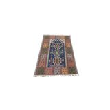 Zehra Abla Halı El Dokuma Farklı Otantik Balıkesir Yün Kilim 6352 Çok Renkli-110 x 180