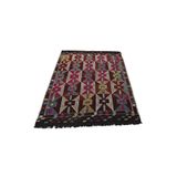 Zehra Abla Halı El Dokuma Görkemli Balıkesir Karakeçili Yörük Yün Cecim Kilim 5482 Renkli-170 x 230