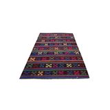 Zehra Abla Halı El Dokuma Görkemli Benzersiz Karakeçili Yörük Yün Kilim 5427 Renkli-200 x 320