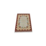 Zehra Abla Halı El Dokuma Modern Benzersiz Pastel Yün Kilim 6388 Çok Renkli-90 x 130