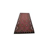 Zehra Abla Halı El Dokuma Nadir Karapınar Yörük Yolluk Yün Kilim 6265 Çok Renkli-130 x 357