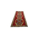 Zehra Abla Halı El Dokuma Tek Parça Yekpare Sivas Kangal Yün Kilim 6282 Çok Renkli-150 x 350