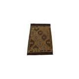 Zehra Abla Halı El Dokuması Otantik Geometrik Karapınar Yörük Yün Cecim Kilim 5390 Renkli-75 x 120