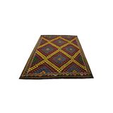 Zehra Abla Halı El Dokuması Yekpare Tek Parça Bergama Yörük Yün Cecim Kilim 5434 Renkli-200 x 300