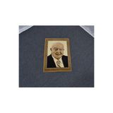 Zehra Abla Halı Merhum Necmettin Erbakan Tasvirli Yeni Portre Duvar Halısı Bej-50 x 70