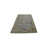 Zehra Abla Halı Vintage El Dokuma 5m2 Göbekli Eskitme Lüks Yün Salon Halısı 5644 Renkli-180 x 280