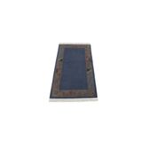 Zehra Abla Halı Vintage El Dokuma Tek Renk Eskitme Himalayalar Yün Halı 5385 Mavi-85 x 155