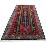 Zehra Abla Halı Yeni El Dokuma 6m2 Karabağ Yün Kilim 6373 Çok Renkli-175 x 350