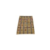 Zehra Abla Halı Yeni El Dokuma Benzersiz Otantik Pamuklu Yörük Tülü Yün Kilim 5638 Bej-90 x 120
